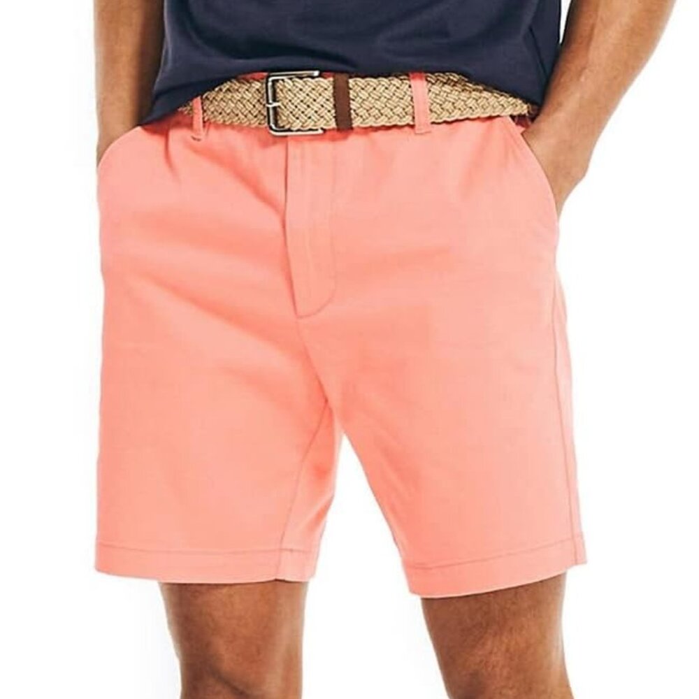 Nautica Men's 8.5-inch Deck Shorts, PaleCoral, 40W